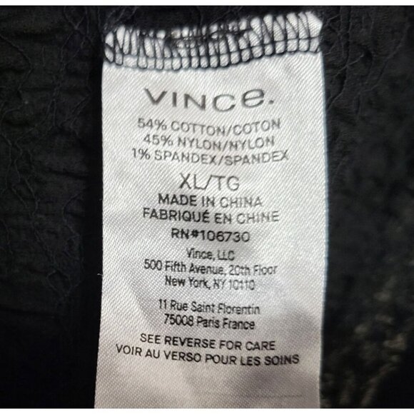 VINCE Smocked Cotton-Blend Skirt Textured Midi - Picture 8 of 11